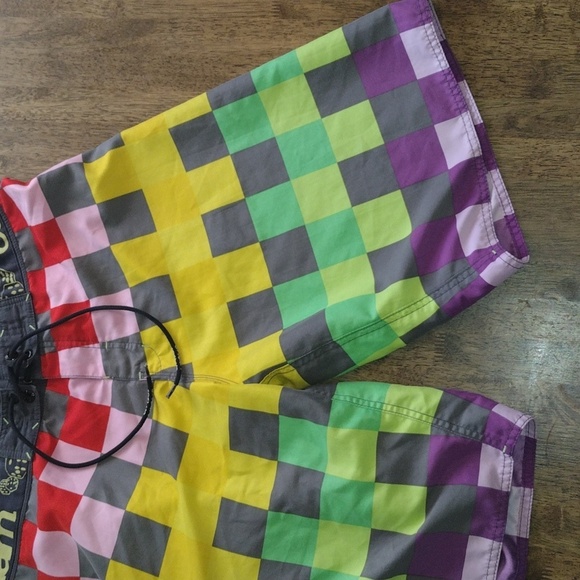 69 Slam Boardshorts Mens Size 34 Swim Trunks Shorts Vintage Y2K - Picture 3 of 5